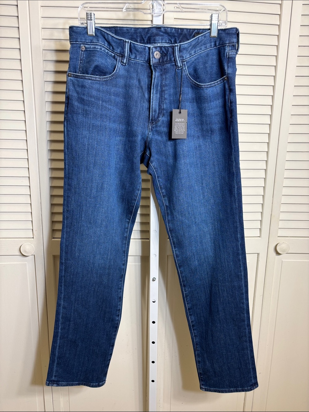 NWT Bonobos Men's Slim Stretch Denim Jeans in Dark Blue Wash Size 31 x 30